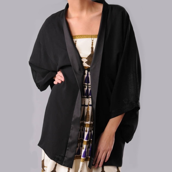 Mara Hoffman Jackets & Blazers - Mara Hoffman Embroidered Kimono Jacket black J12